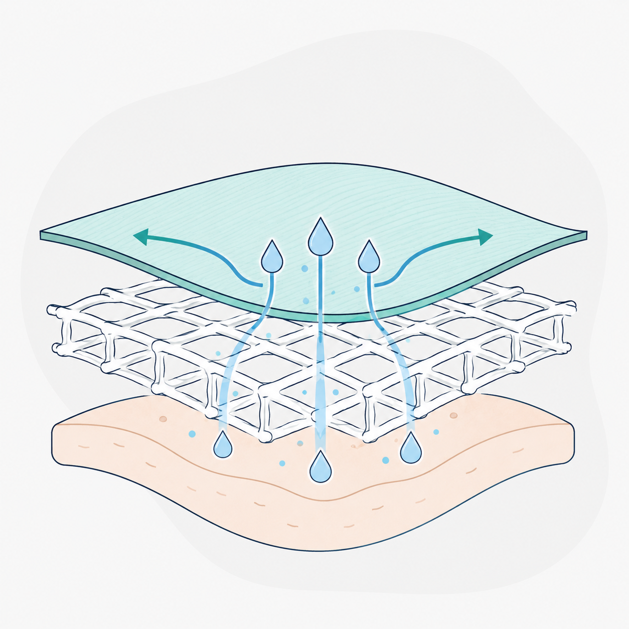 Moisture Transport / 導濕 / 導湿
